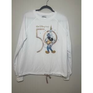 Walt Disney World 50th Anniversary Mickey Mouse Lighweight Sweatshirt Size Small